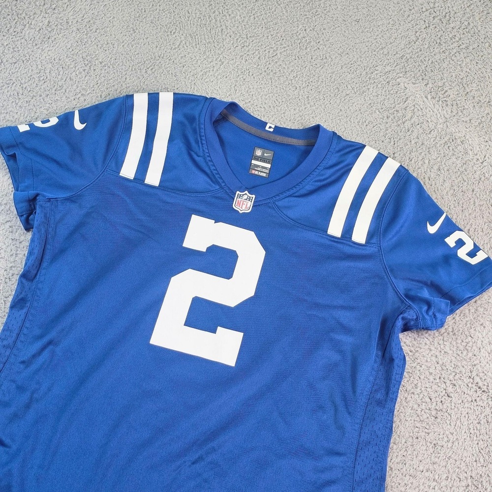 Indianapolis Colts Jersey Womens XL Blue NFL Football Carson Wentz 2 Nike